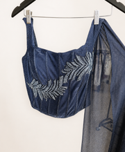 Sparkly Denim Co-Ord Indo Western Dress