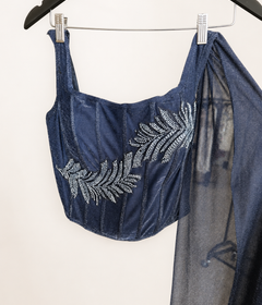 Sparkly Denim Co-Ord Indo Western Dress
