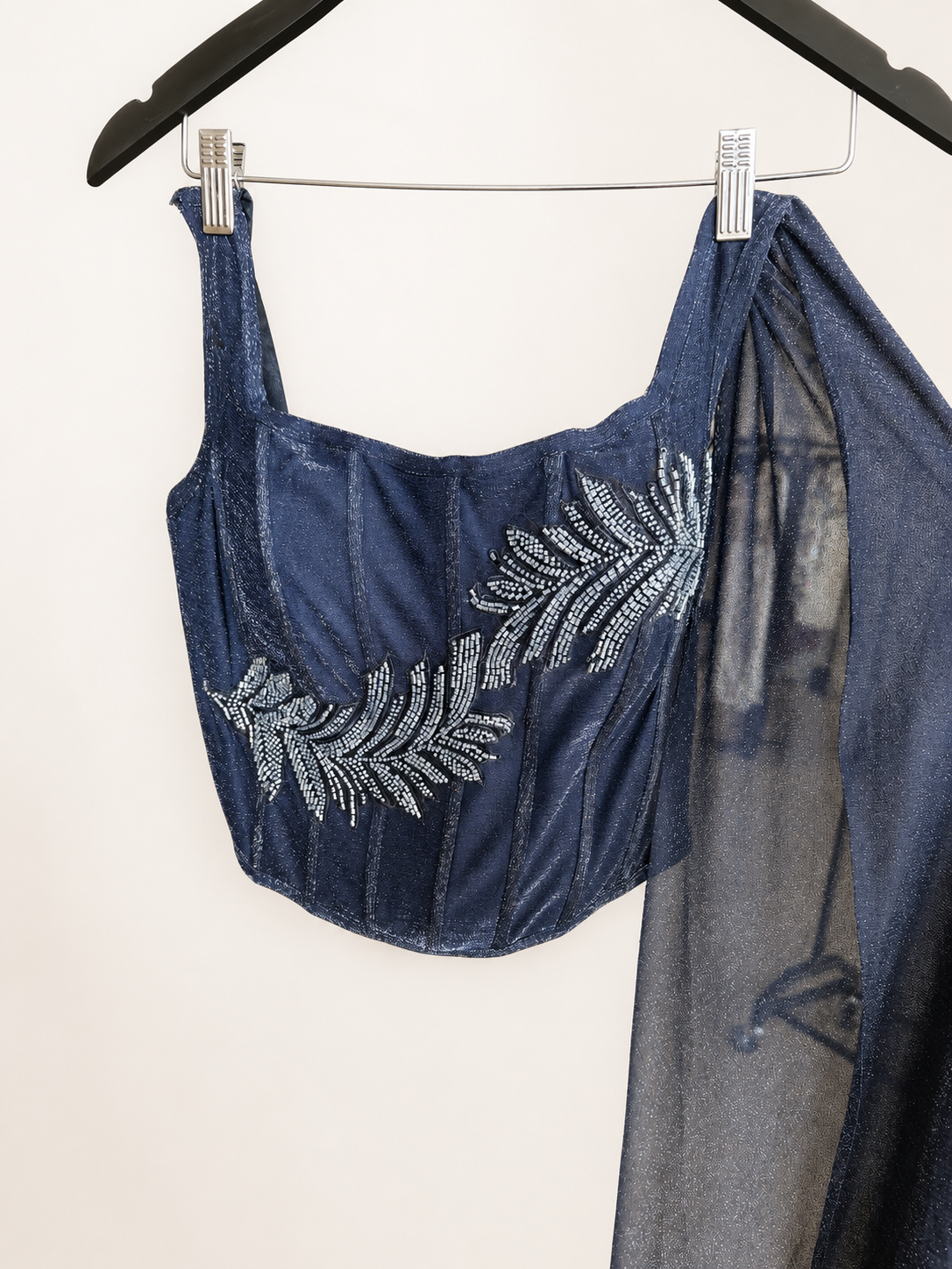 Sparkly Denim Co-Ord Indo Western Dress