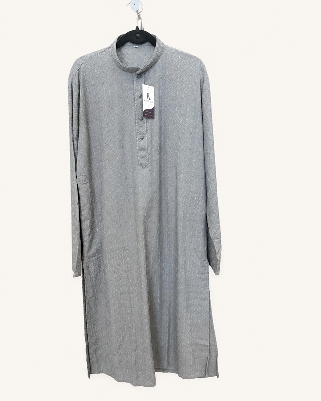 Grey Men’s Laknavi Kurta