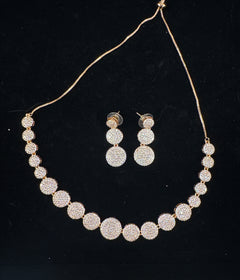 Rose gold diamond chandelier set in rose gold