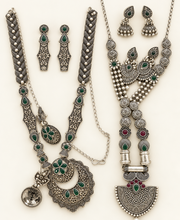 Oxidized Garba Set