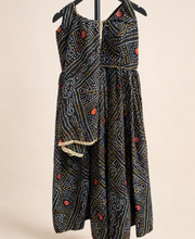 Black bhadni Garba Lehenga Set