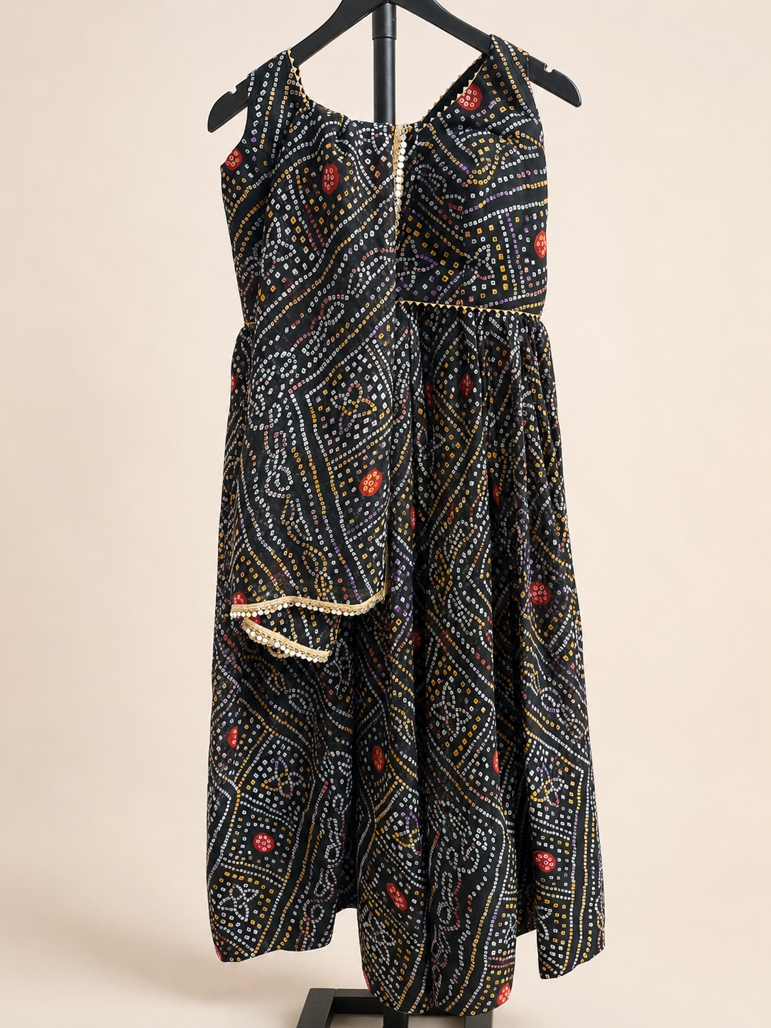 Black bhadni Garba Lehenga Set