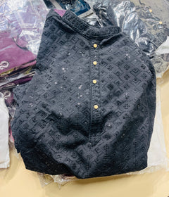 Premium Classic Black Men’s Kurta