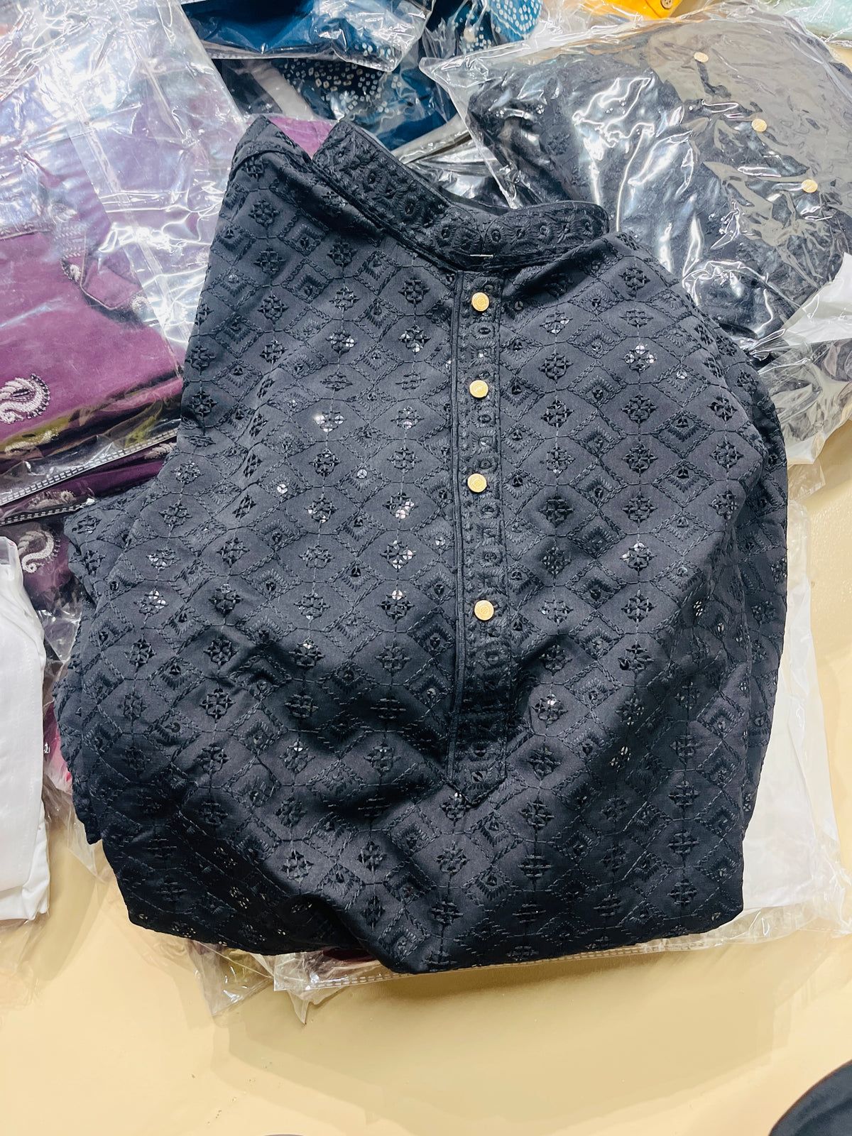 Premium Classic Black Men’s Kurta