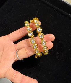 Polki bracelet Kada set of 2