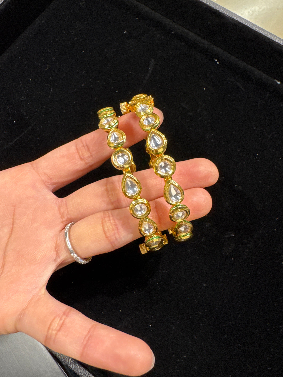 Polki bracelet Kada set of 2