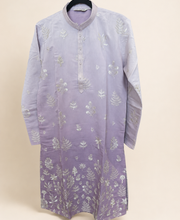 Ombre Pink Traditional Pattern Deluxe Kurta