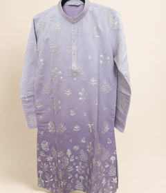 Ombre Pink Traditional Pattern Deluxe Kurta