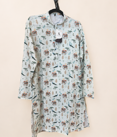 Peacock Men’s Kurta Cotton Colorful