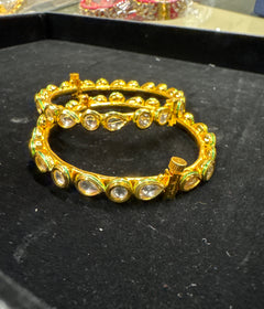 Polki bracelet Kada set of 2