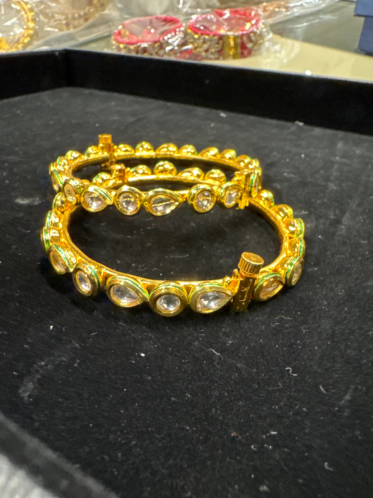 Polki bracelet Kada set of 2