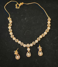 Rose gold diamond circle full set