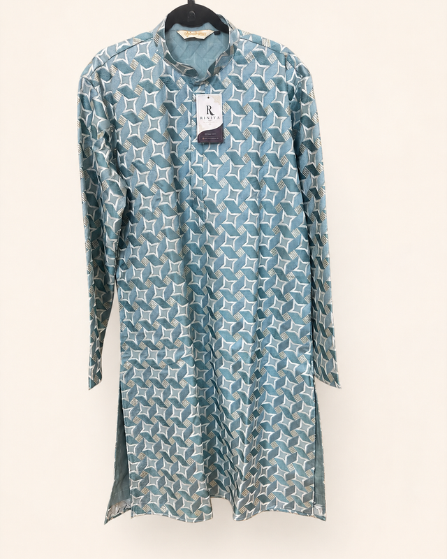 Light Blue White Design Heavy Mens