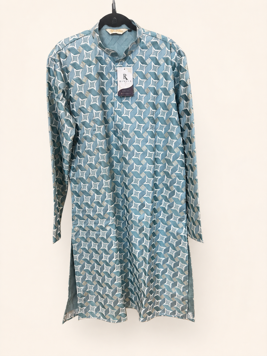 Light Blue White Design Heavy Mens