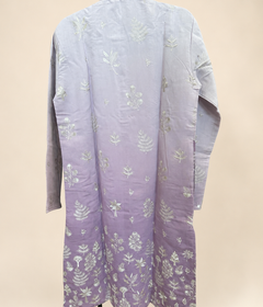 Ombre Pink Traditional Pattern Deluxe Kurta