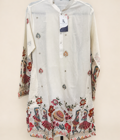 Damian Bead Work Embroidery Kurta with Pant Mens