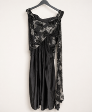 Black Butterfly Sequence co-ord attached Dupatta