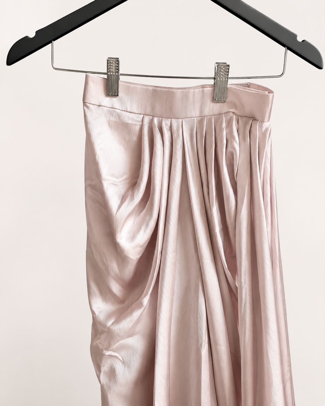 Tube Top Champagne Pink Corset Pre-Stiched Saree