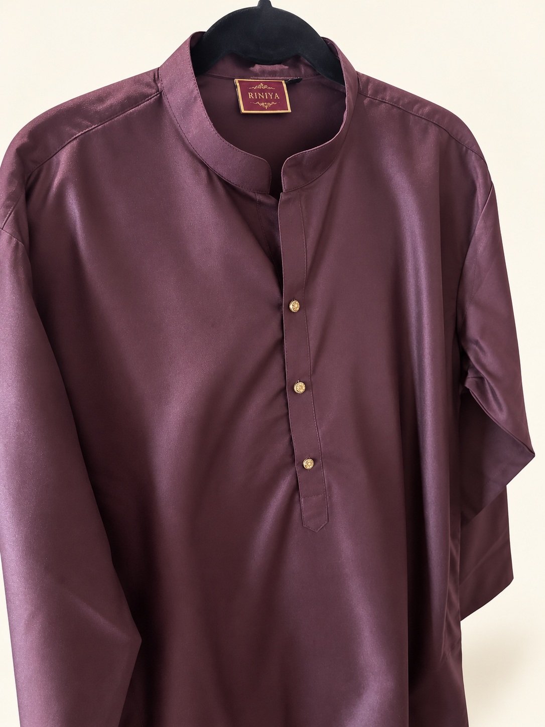 Simple men’s brown kurta
