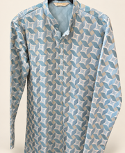 Light Blue White Design Heavy Mens