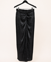 All Black Elegant with Black Beads soft material pre  sari gown