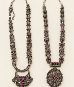 Oxidized Garba Set