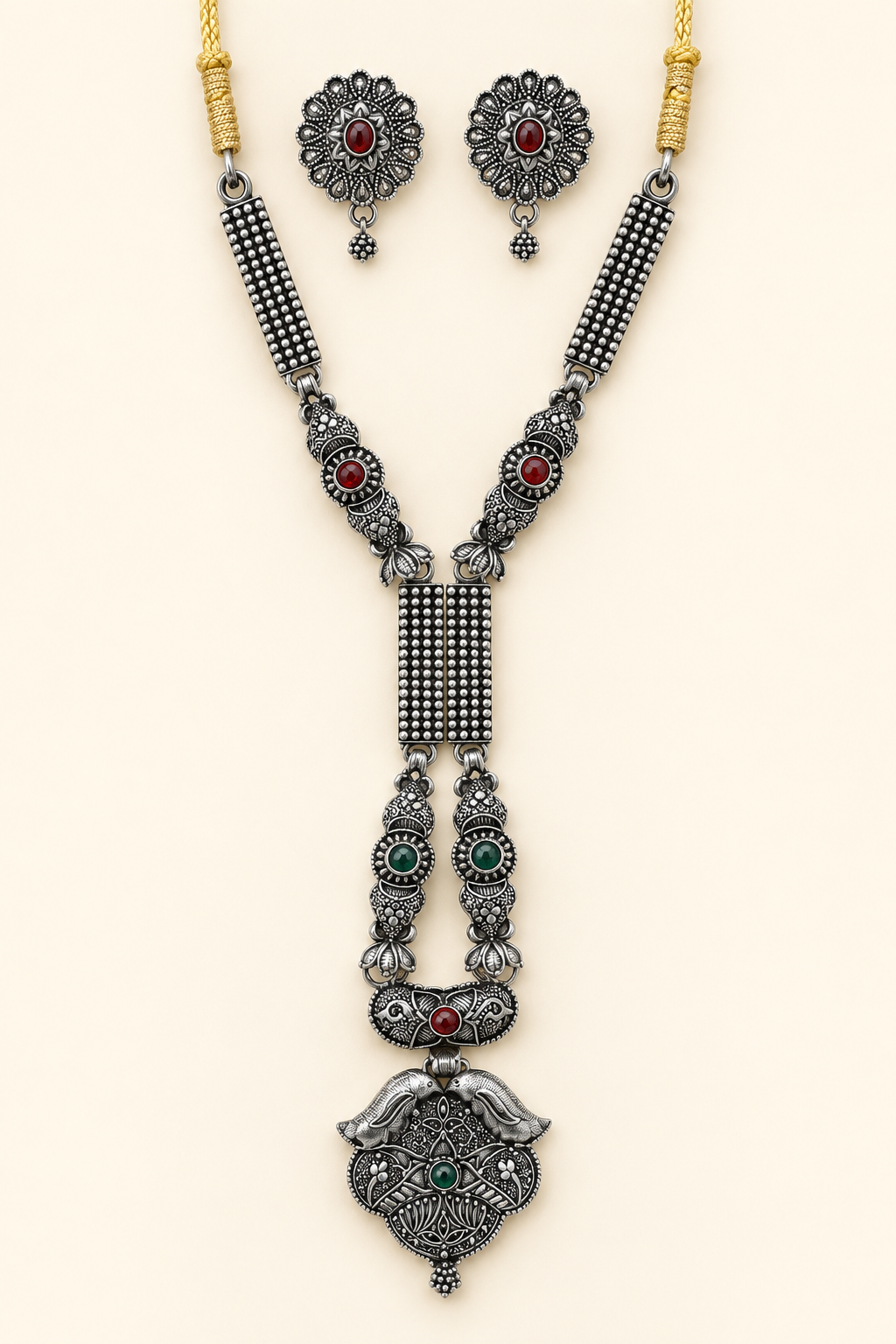 Oxidized Garba Set