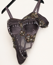 Brown Wing Corset Pre-Stiched- Saree