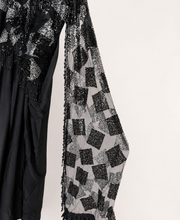 Black Butterfly Sequence co-ord attached Dupatta