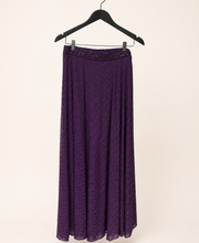 Purple Striped Gown Soft Material Choker Dupatta