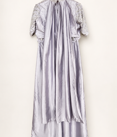 Heavy Lavender Embellished Palazzo Set with Attached Dupatta
