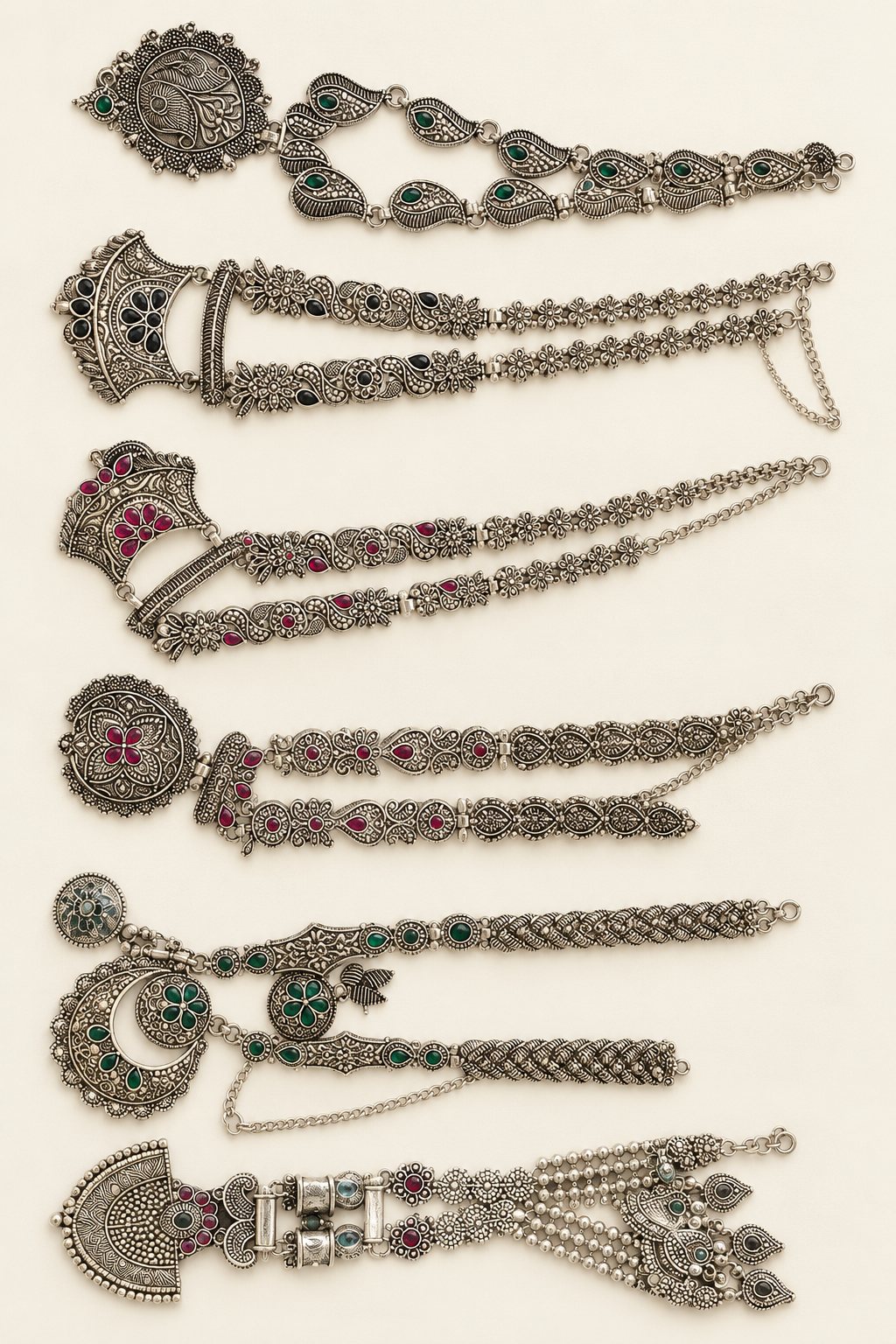 Oxidized Garba Set