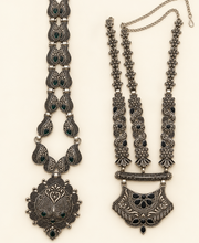 Oxidized Garba Set