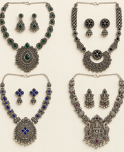 Oxidized Garba Set