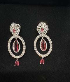 Diamond Ruby earring