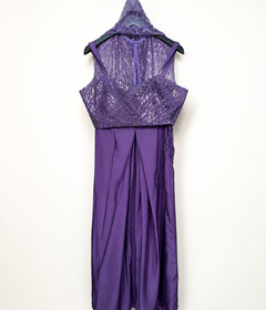 Purple crop top with skirt with Cape top as dupatta