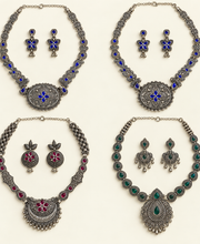 Oxidized Garba Set