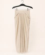 Golden Feather Sleeve Corset Saree
