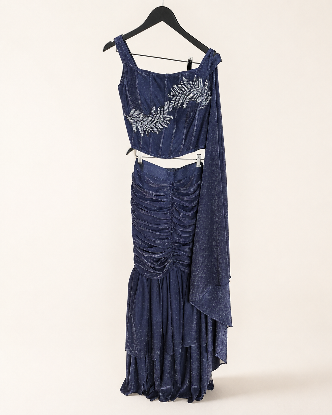Sparkly Denim Co-Ord Indo Western Dress
