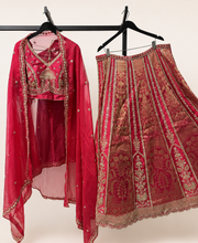 Bridal Red Heavy Traditional Lehenga Set