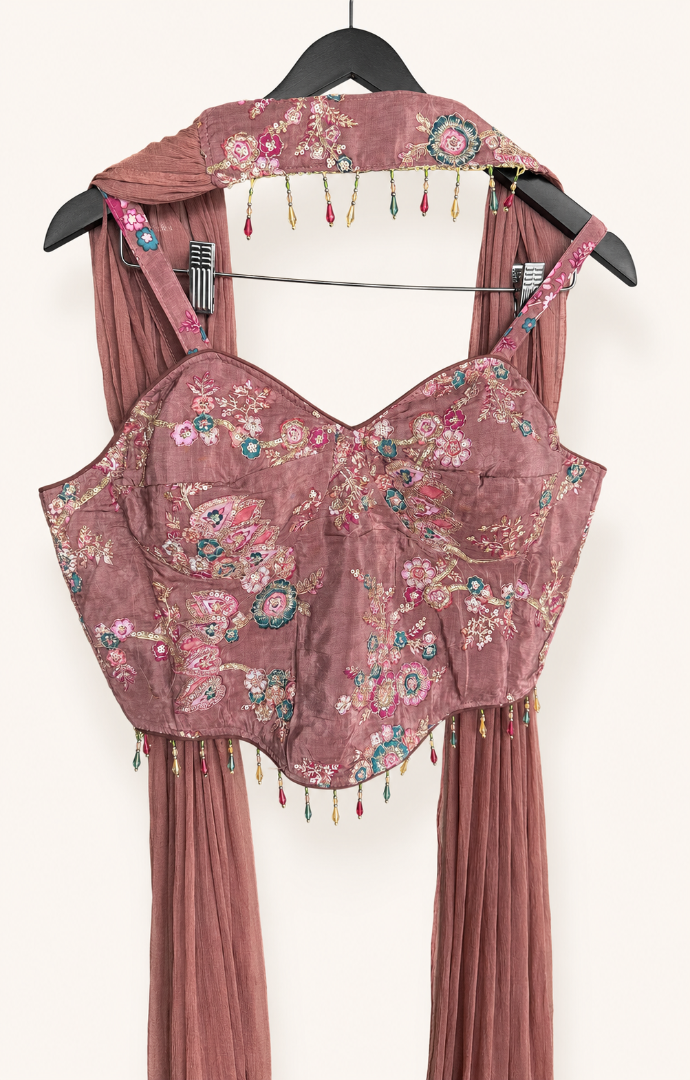 Elegant Plum Palazzo Set Apple cut