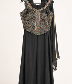 Black pattern Elegant palazzo set