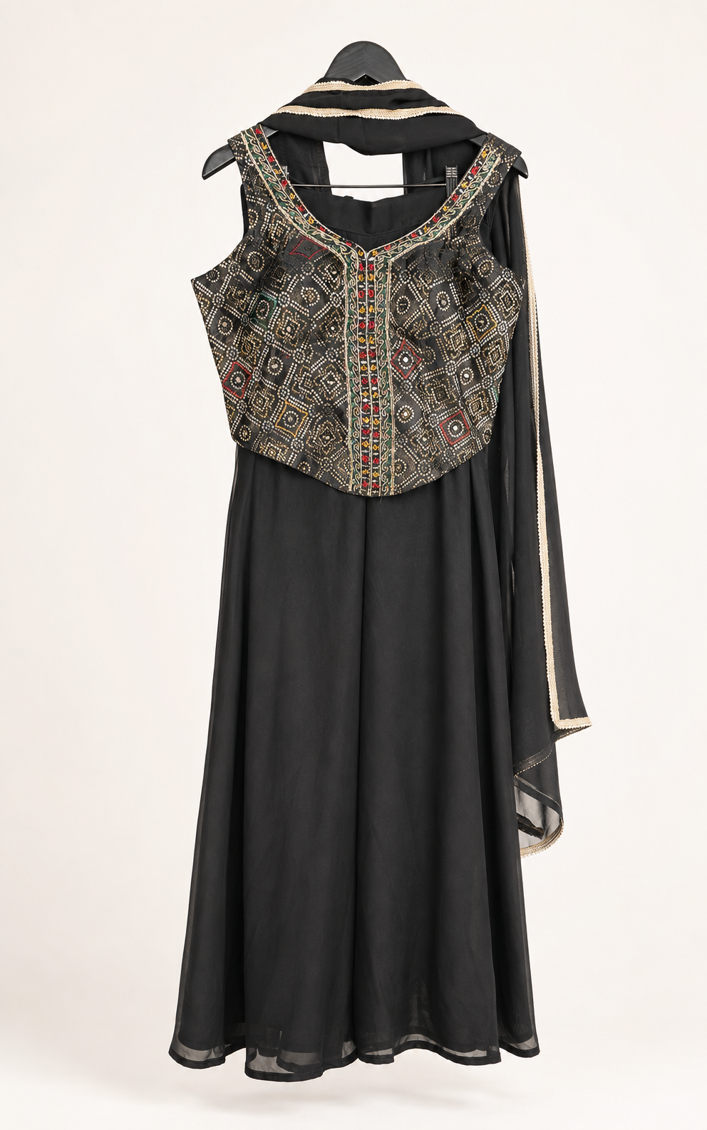 Black pattern Elegant palazzo set
