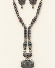 Oxidized Garba Set