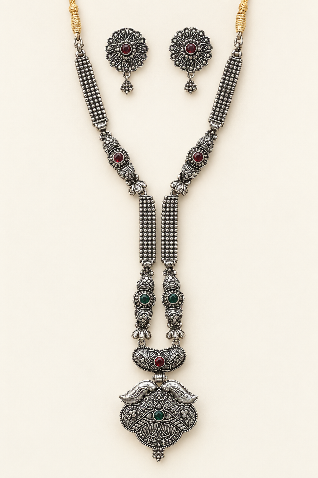 Oxidized Garba Set
