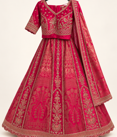 Bridal Red Heavy Traditional Lehenga Set