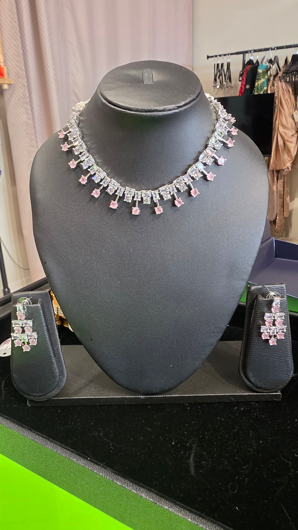 Star light crystal diamond set in baby pink