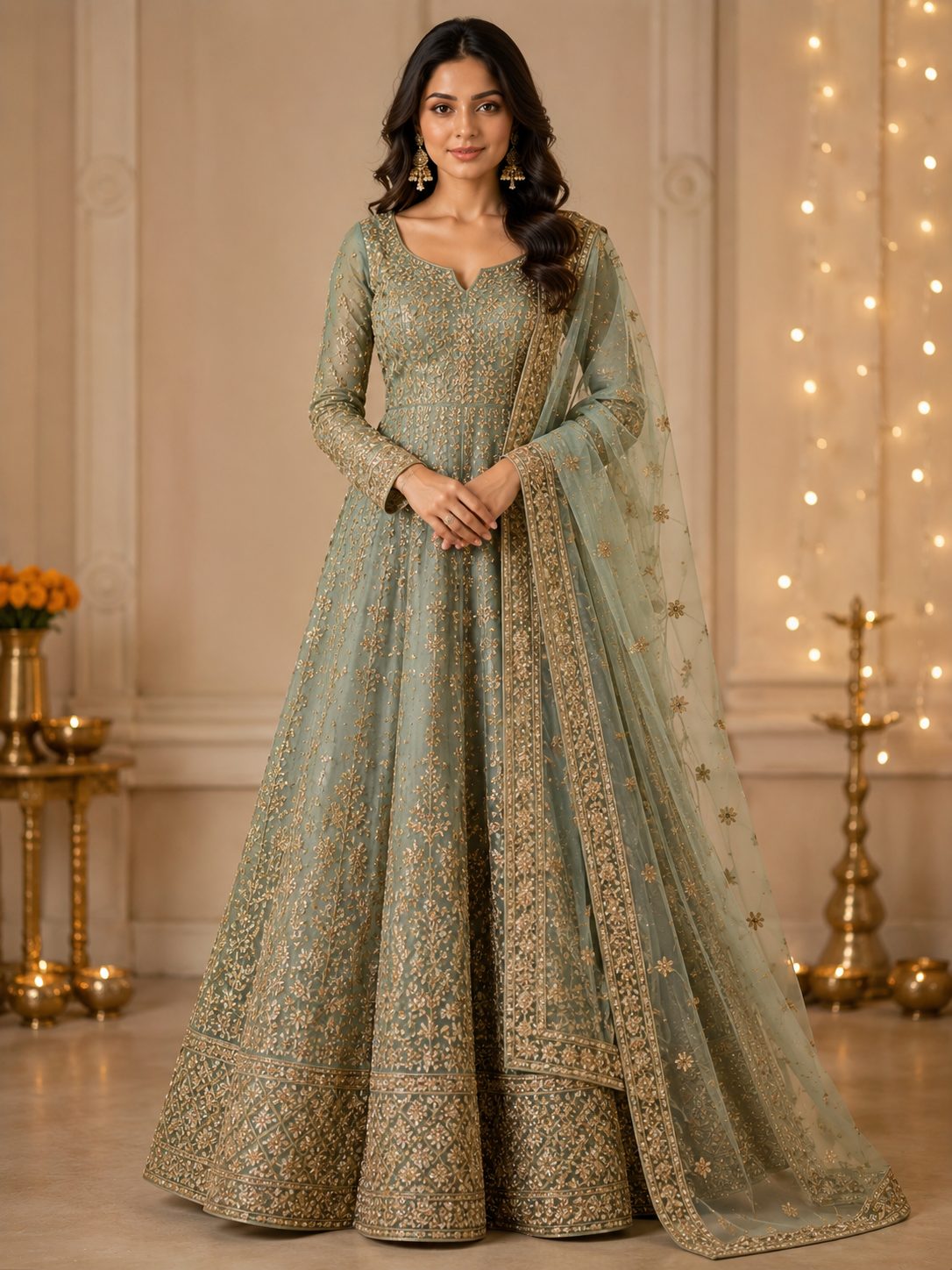 Party Wear Palazzo Set